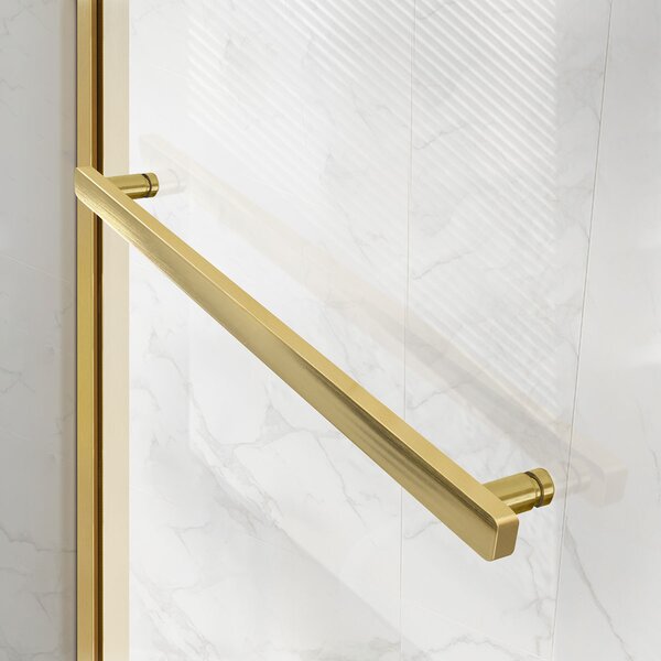 Душевая дверь Vincea Слим Софт (Slim Soft) VDS-1SS120CLG 120x200 см, профиль золото матовое. Размер регулировки 1180-1200 мм