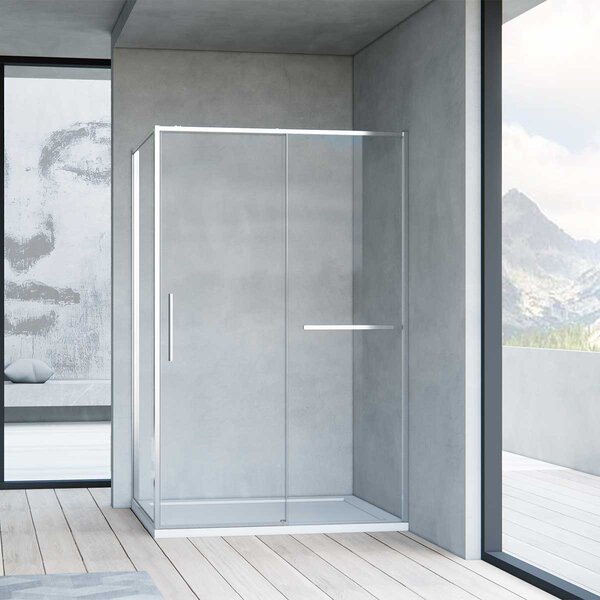 Душевой уголок Vincea Slim Soft VSR-1SS9014CL, 1400*900, хром, стекло прозрачное