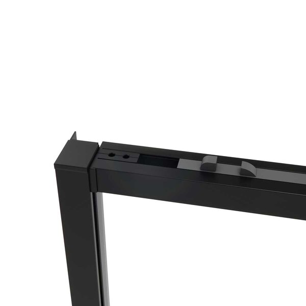 Душевой уголок Vincea Slim Soft VSR-1SS1010CLB, 1000*1000, черный, стекло прозрачное