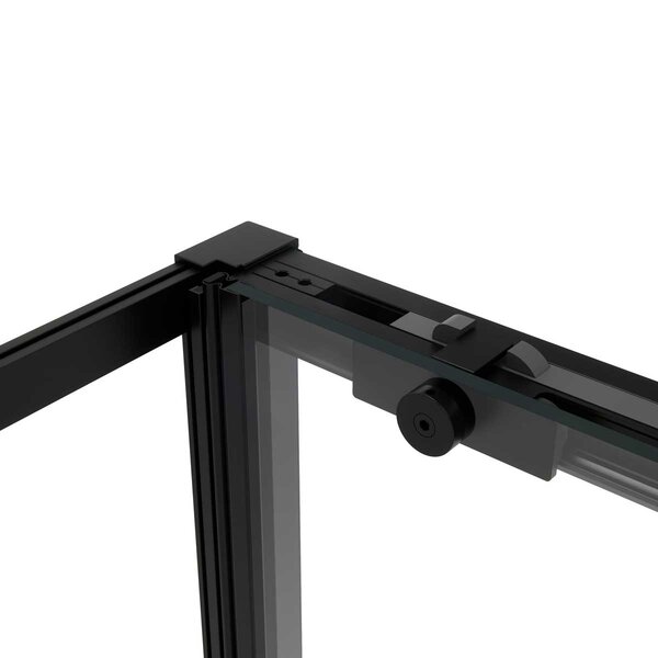 Душевой уголок Vincea Slim Soft VSR-1SS1013CLB, 1300*1000, черный, стекло прозрачное