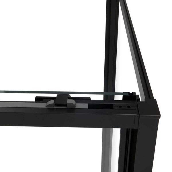 Душевой уголок Vincea Slim Soft VSR-1SS1013CLB, 1300*1000, черный, стекло прозрачное