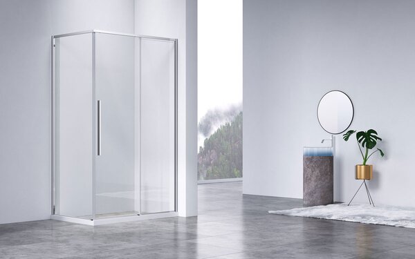 Душевой уголок Vincea Slim-N VSR-4SN8011CL, 1100*800, хром, стекло прозрачное