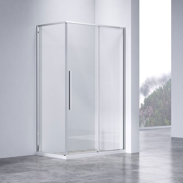 Душевой уголок Vincea Slim-N VSR-4SN9014CL, 1400*900, хром, стекло прозрачное