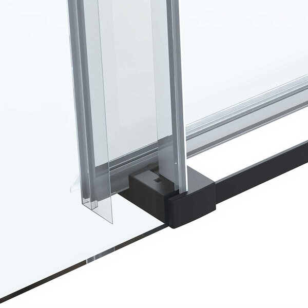 Душевой уголок Vincea Como Soft VSR-1CS8014CLB, 1400*800, черный, стекло прозрачное