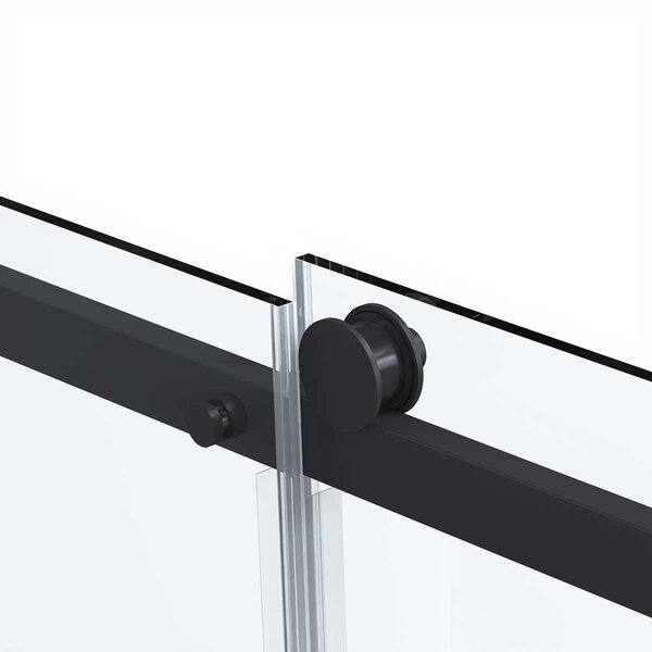 Душевой уголок Vincea Como Soft VSR-1CS8014CLB, 1400*800, черный, стекло прозрачное