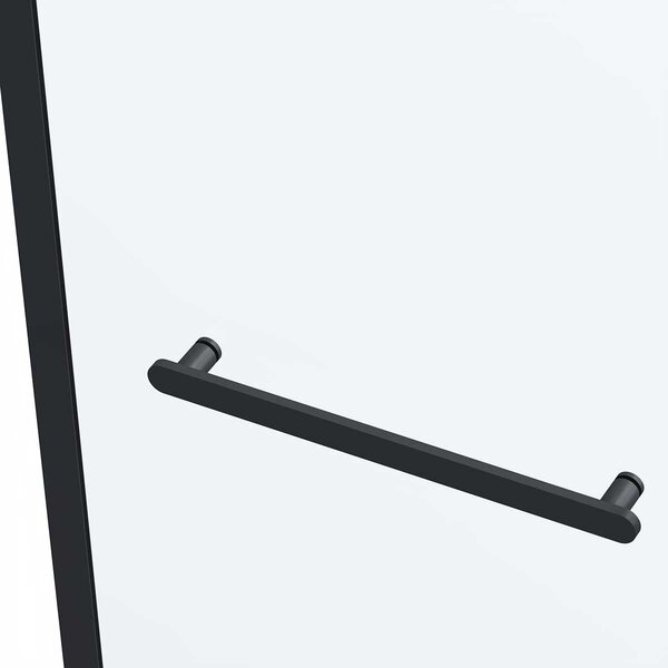 Душевой уголок Vincea Como Soft VSR-1CS8014CLB, 1400*800, черный, стекло прозрачное