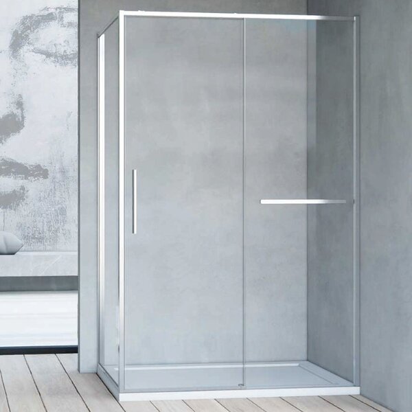Душевой уголок Vincea Slim Soft VSR-1SS9014CL, 1400*900, хром, стекло прозрачное