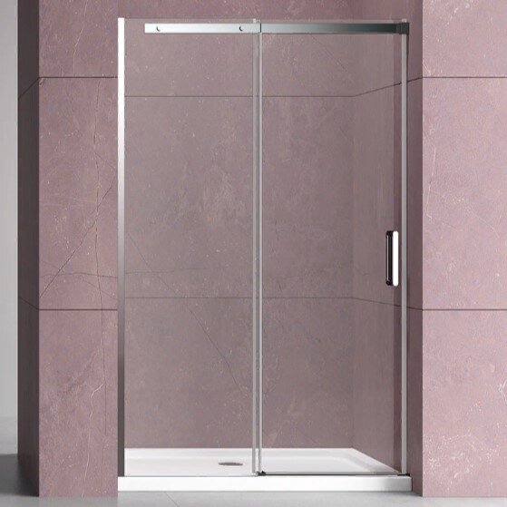 Душевая дверь Vincea Дайс (Dice) VDS-4D160CL 160x200 см, профиль хром. Размер регулировки 1580-1600 мм