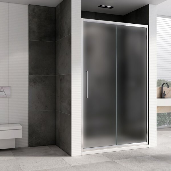 Душевая дверь ABBER Schwarzer Diamant AG30100MH профиль хром 100х195