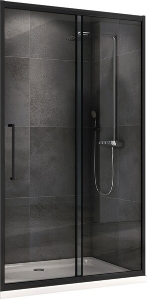 Душевая дверь ABBER Schwarzer Diamant AG30110BH профиль черный 110х195