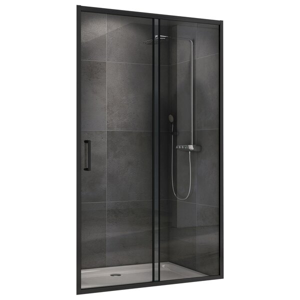 Душевая дверь ABBER Schwarzer Diamant AG30150B5 профиль черный 150х190