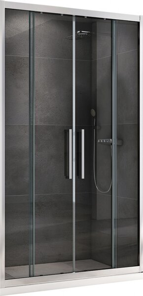 Душевая дверь ABBER Schwarzer Diamant AG33150H профиль хром 150х195