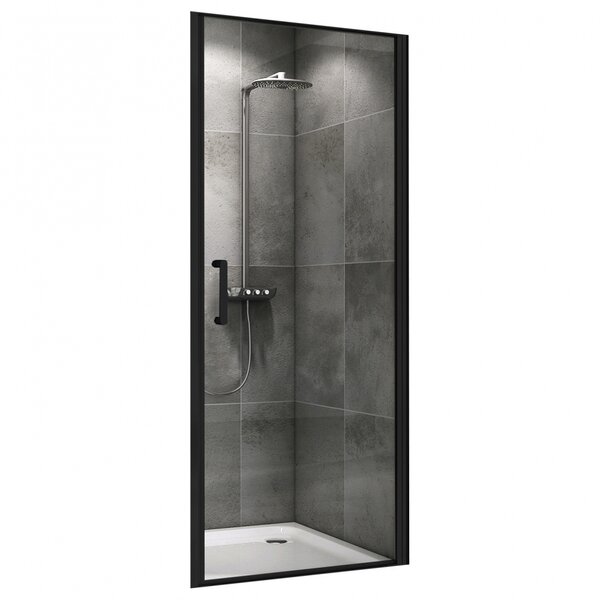 Душевая дверь ABBER Sonnenstrand AG04100B профиль черный 100х195