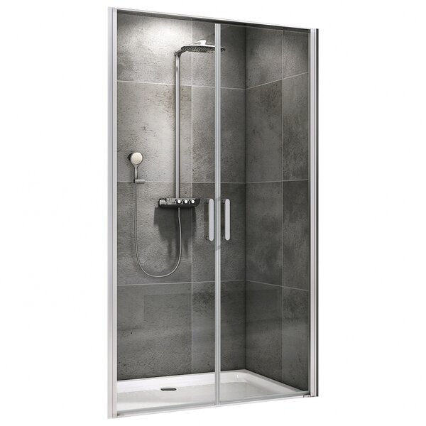 Душевая дверь ABBER Sonnenstrand AG04100C профиль хром 100х195