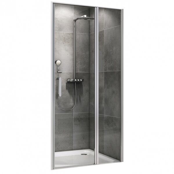 Душевая дверь ABBER Sonnenstrand AG04130S профиль хром 130х195