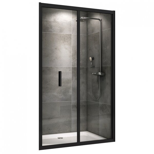 Душевая дверь ABBER Sonnenstrand AG07100B профиль черный 100х195