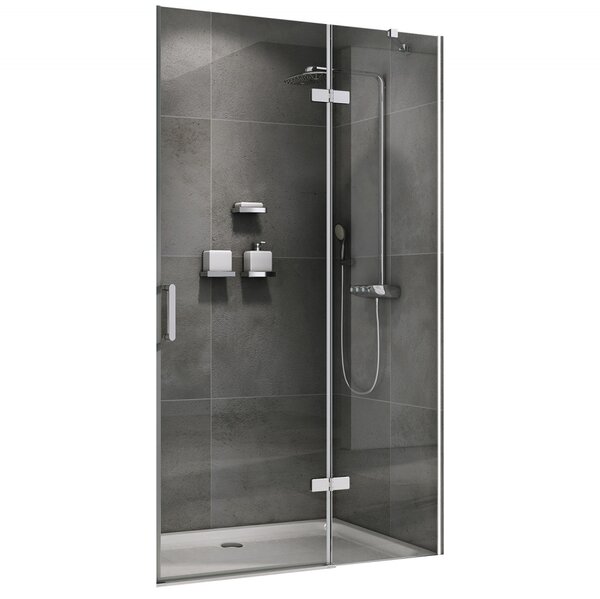 Душевая дверь ABBER Zart AG08100 профиль хром 100х195