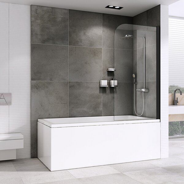 Шторка на ванну ABBER Ewiges Wasser AG52080B распашная 80х140 см