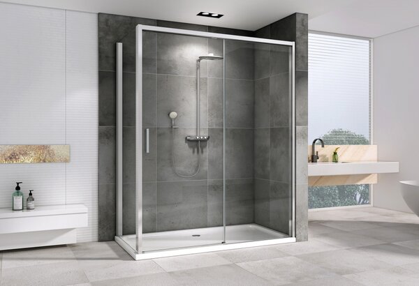 Душевой уголок ABBER Komfort AG93130-S92 дверь раздвижная 130х90