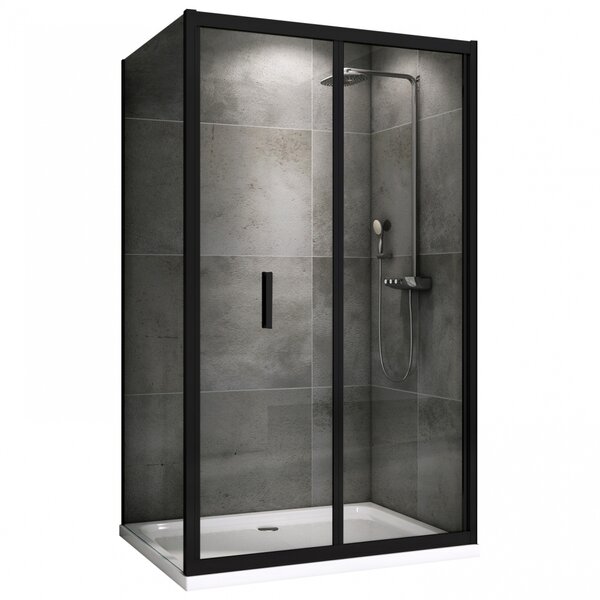 Душевой уголок ABBER Sonnenstrand AG07120B-S70B дверь складная 120х70