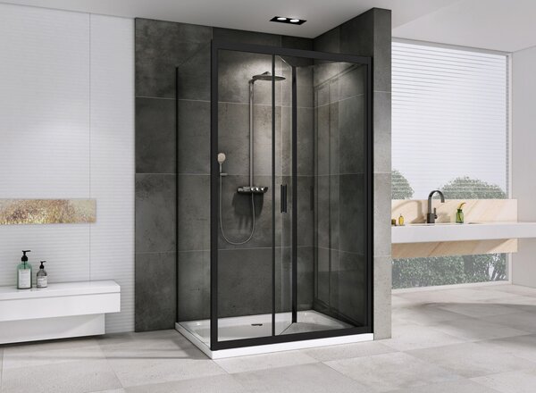 Душевой уголок ABBER Sonnenstrand AG07120B-S70B дверь складная 120х70