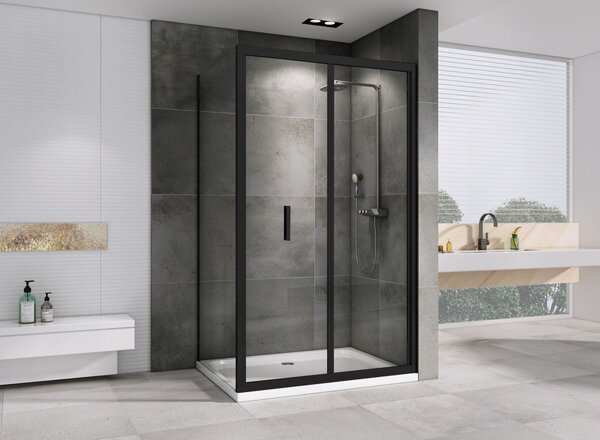 Душевой уголок ABBER Sonnenstrand AG07120B-S90B дверь складная 120х90