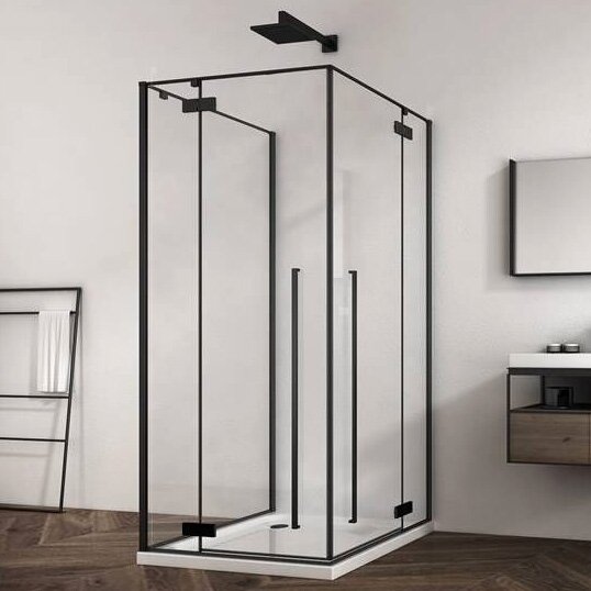 Душевой уголок ABBER Eins AG06099B дверь распашная 90х90