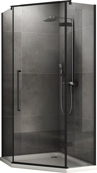 Душевой уголок ABBER Ewiges Wasser AG05080B дверь распашная 80х80