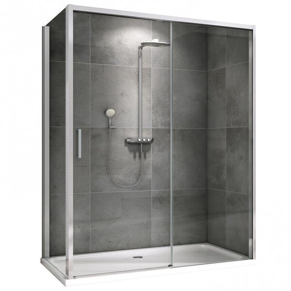 Душевой уголок ABBER Komfort AG93150-S92 дверь раздвижная 150х90
