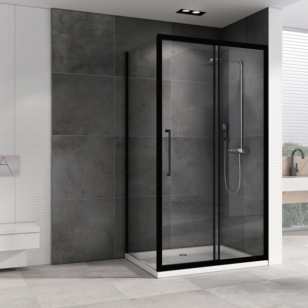 Душевой уголок ABBER Schwarzer Diamant AG30130BH-S70B дверь раздвижная 130х70