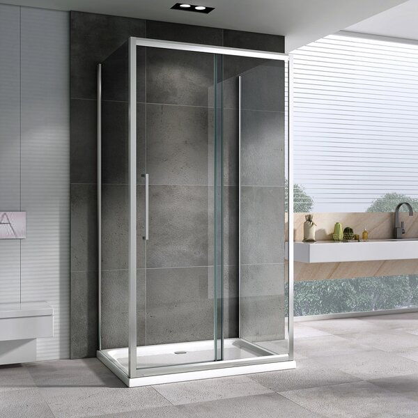 Душевой уголок ABBER Schwarzer Diamant AG30140H-S75-S75 дверь раздвижная 140х75