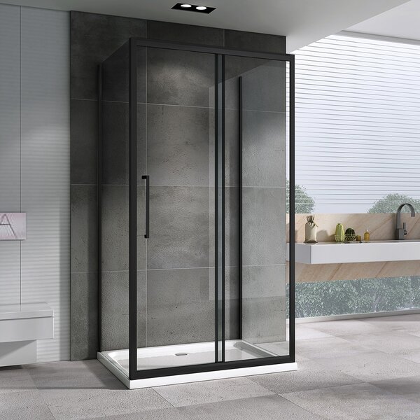 Душевой уголок ABBER Schwarzer Diamant AG30160BH-S100B-S100B дверь раздвижная 160х100