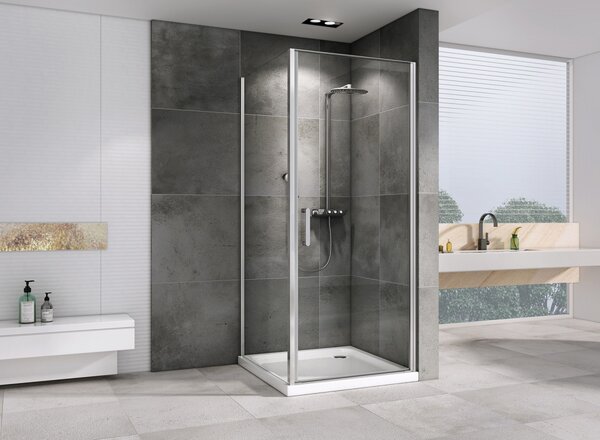 Душевой уголок ABBER Sonnenstrand AG04080-S100 дверь распашная 80х100