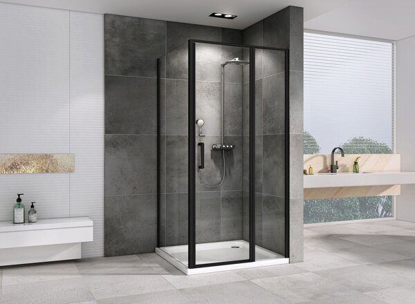 Душевой уголок ABBER Sonnenstrand AG04100BS-S70B дверь распашная 100х70