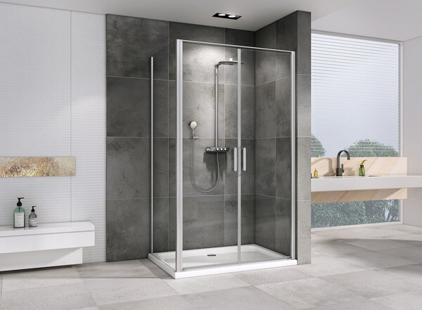 Душевой уголок ABBER Sonnenstrand AG04100C-S90 дверь распашная 100х90