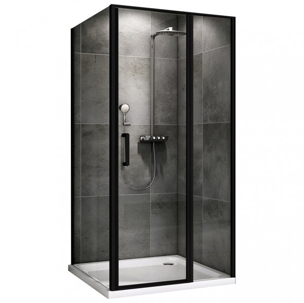 Душевой уголок ABBER Sonnenstrand AG04110BS-S80B дверь распашная 110х80