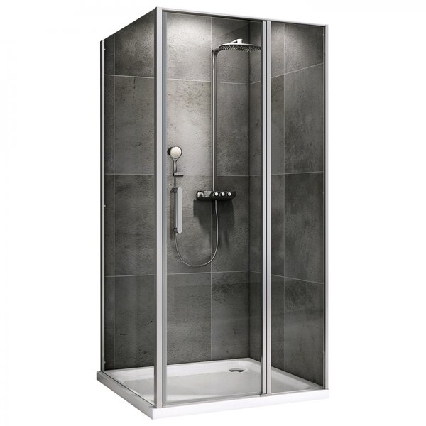 Душевой уголок ABBER Sonnenstrand AG04130S-S90 дверь распашная 130х90