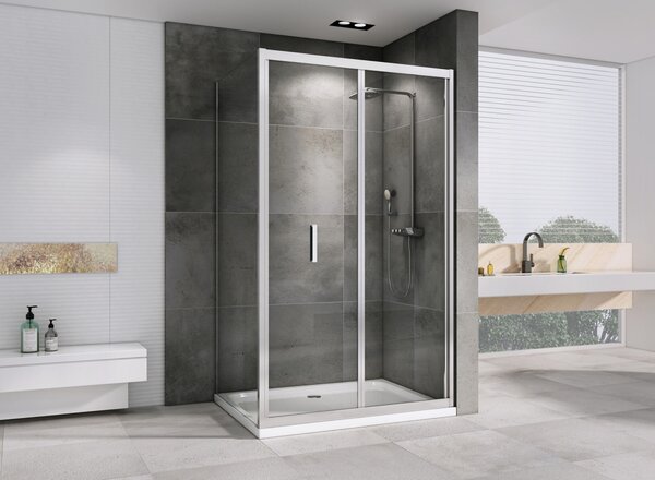 Душевой уголок ABBER Sonnenstrand AG07100-S80 дверь складная 100х80