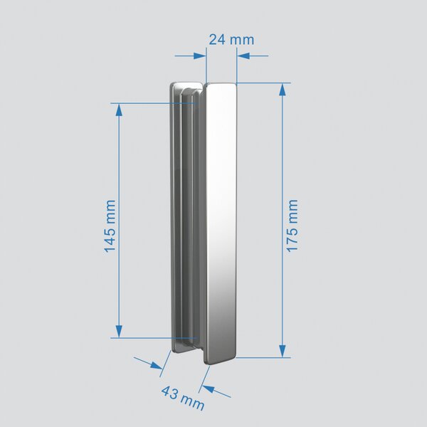 Душевой уголок ABBER Sonnenstrand AG07110-S70 дверь складная 110х70