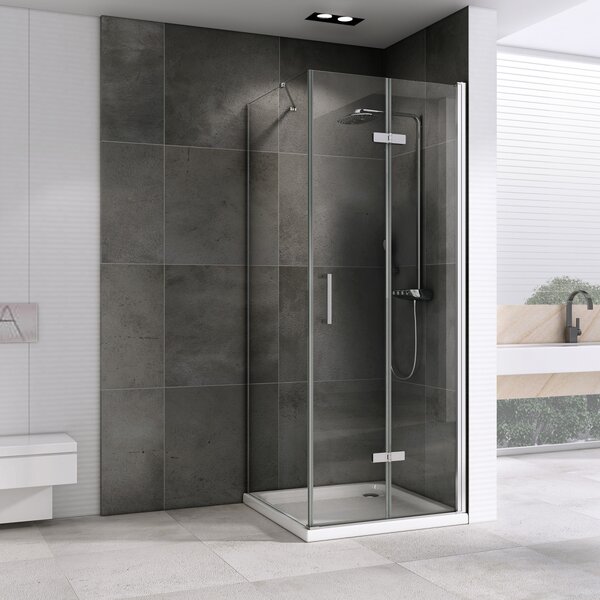 Душевой уголок ABBER Zart AG08070P-S71 дверь складная 70х70