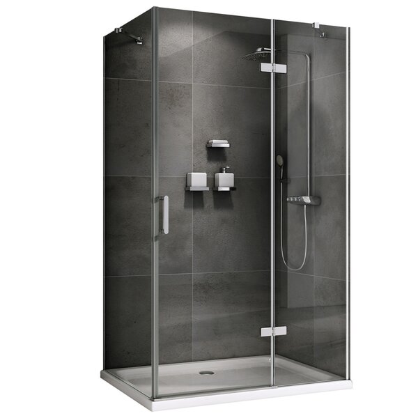 Душевой уголок ABBER Zart AG08090-S81 дверь распашная 90х80