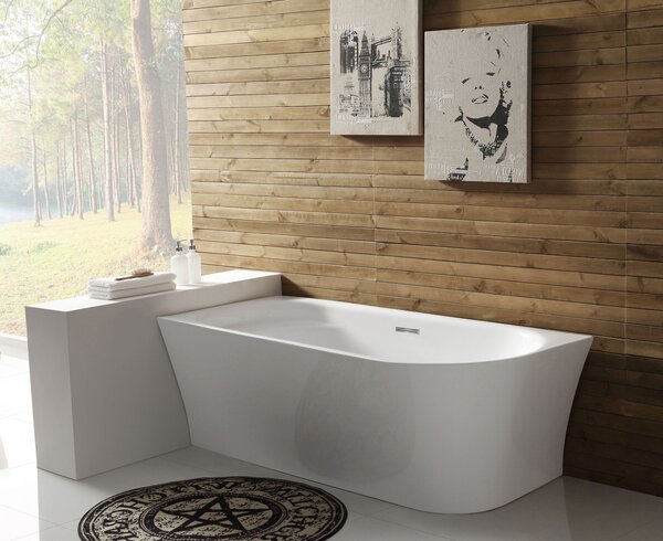 Акриловая ванна BelBagno BB410-1500-780-L 150x80 см со сливом-переливом