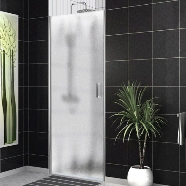 Душевая дверь BelBagno UNO-B-1-90-CH-Cr, стекло матовое, регулировка 88,5-91,5 см