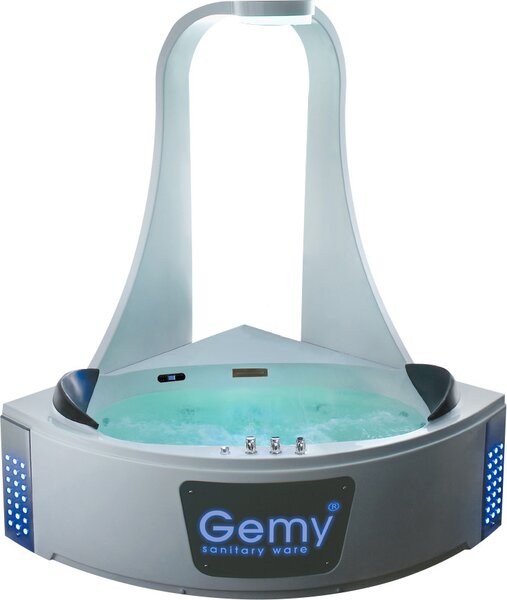 Акриловая ванна Gemy 151х151 G9069 K с гидромассажем