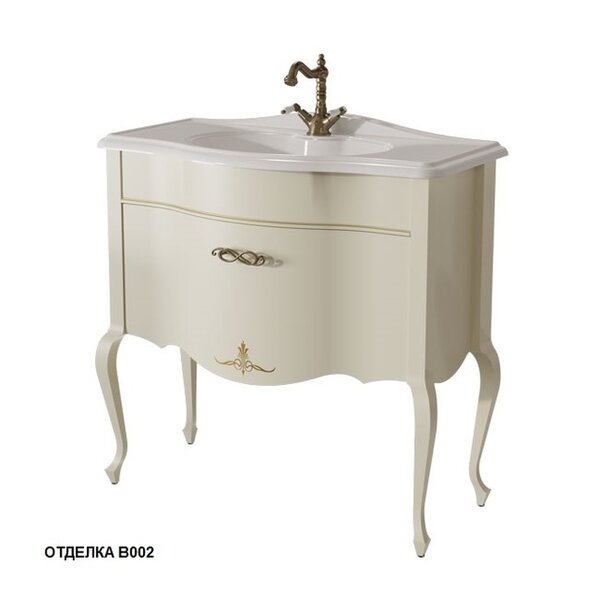 Тумба для раковины Caprigo Bourget 90 цвет В002 Bianco Antico
