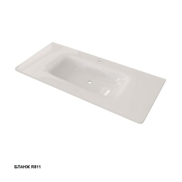 Раковина Caprigo OW15-2221 стеклянная 102х46 см цвет R811