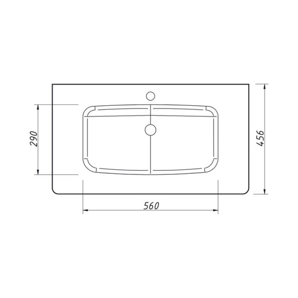 Раковина Caprigo OW15-2212 стеклянная 80х46 см цвет R811
