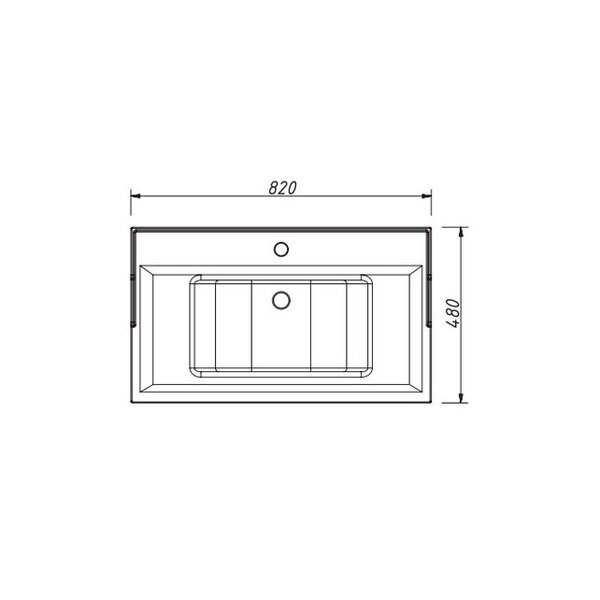 Тумба для раковины Caprigo Albion Promo 80 см 33312 цвет B002