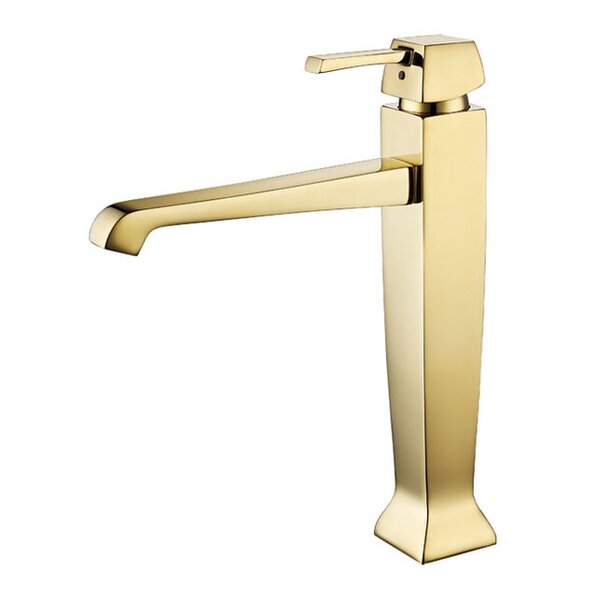 Смеситель Caprigo Diamante 50-023-ORO для раковины с донным клапаном золото