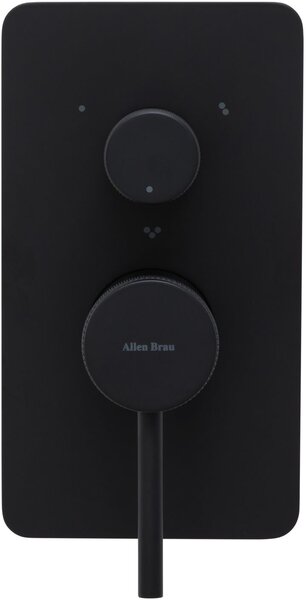 Смеситель для ванны Allen Brau Priority 5.31A11-31 (с внутренней частью) 3-х позиционный черный матовый